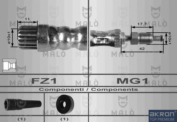Flexible de frein AKRON-MALÒ 8533