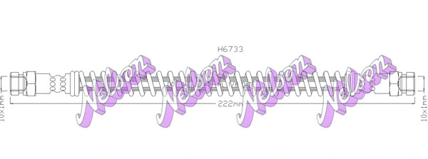 Flexible de frein BROVEX-NELSON H6733
