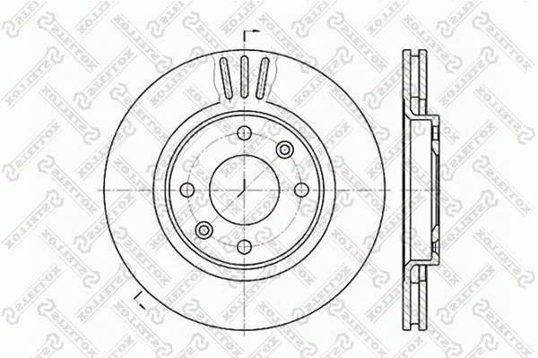 Disque de frein STELLOX 6020-1929V-SX