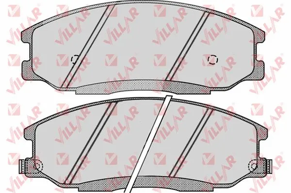Kit de plaquettes de frein, frein à disque VILLAR 626.0860