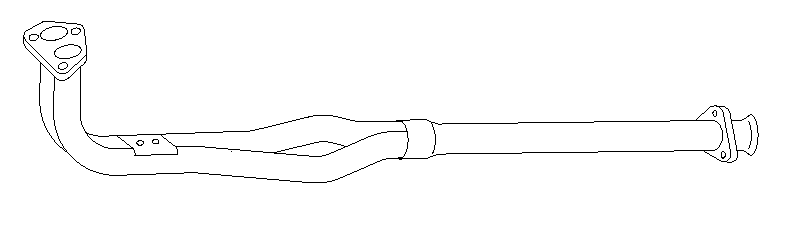 Tuyau d'échappement Vellerand 11039