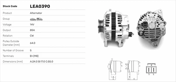 Alternateur LUSA LEA0390