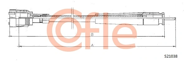 Câble flexible de commande de compteur COFLE 92.S21038