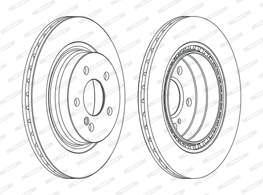 Disque de frein FERODO DDF1700C-1-D