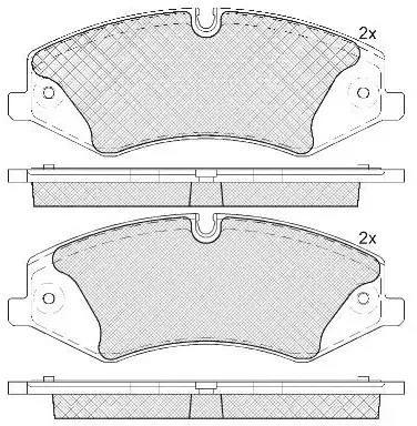 Kit de plaquettes de frein, frein à disque FIT FP1425