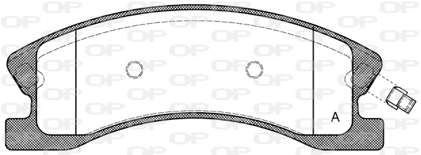 Kit de plaquettes de frein, frein à disque OPEN PARTS BPA0973.02