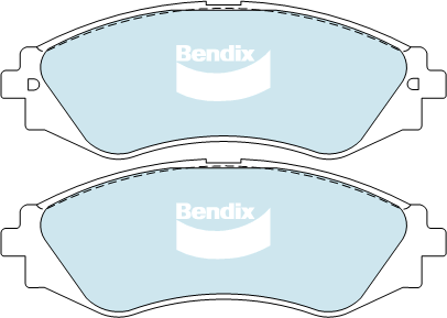 Kit de plaquettes de frein, frein à disque BENDIX-SEA DB1370 GCT