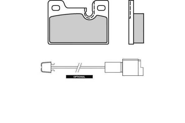 Kit de plaquettes de frein, frein à disque E.T.F. 12-0185