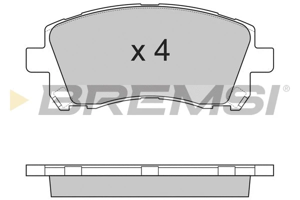 Kit de plaquettes de frein, frein à disque BREMSI BP2819