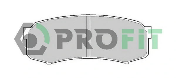 Kit de plaquettes de frein, frein à disque PROFIT 5000-1021 C