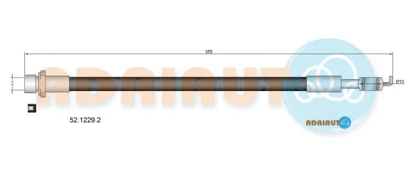 Flexible de frein ADRIAUTO 52.1229.2