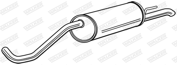Silencieux arrière WALKER 24151