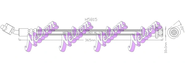 Flexible de frein KAWE H5815