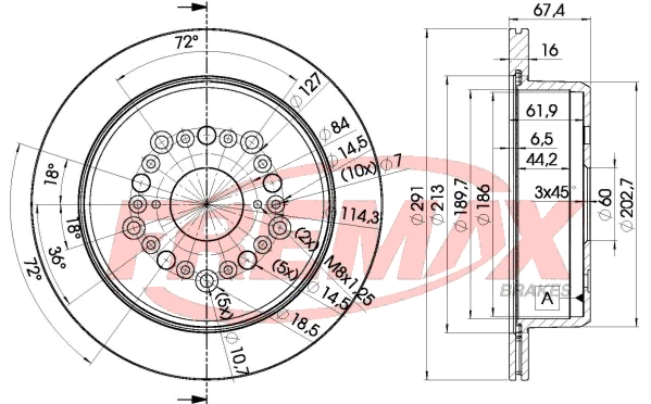 Disque de frein FREMAX BD-1040