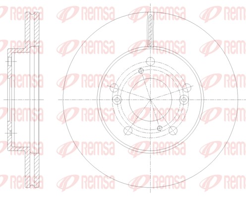 Disque de frein REMSA 62061.10