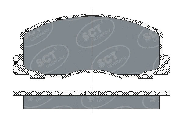Kit de plaquettes de frein, frein à disque SCT - MANNOL SP 117 PR