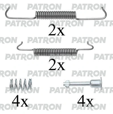 Kit d'accessoires, mâchoires de frein de stationnement PATRON PSRK0025