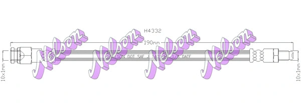 Flexible de frein KAWE H4332