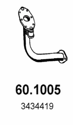 Tuyau d'échappement ASSO 60.1005