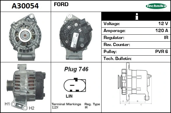 Alternateur Technika A30054