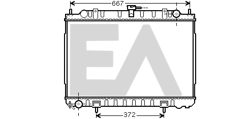Radiateur, refroidissement du moteur EACLIMA 31R18096