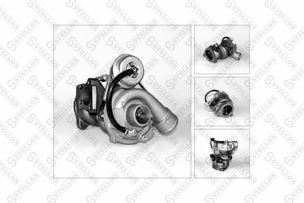 Turbocompresseur, suralimentation STELLOX 10-80300-SX