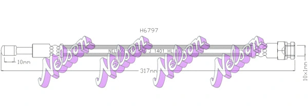 Flexible de frein KAWE H6797