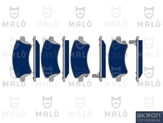 Kit de plaquettes de frein, frein à disque AKRON-MALÒ 1050066
