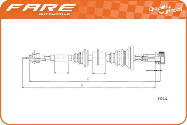 Câble flexible de commande de compteur FARE-CO 27466