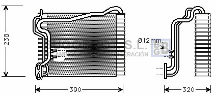 Évaporateur climatisation BUGOBROT 70-AIV146