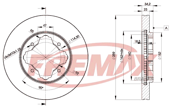 Disque de frein FREMAX BD-0836