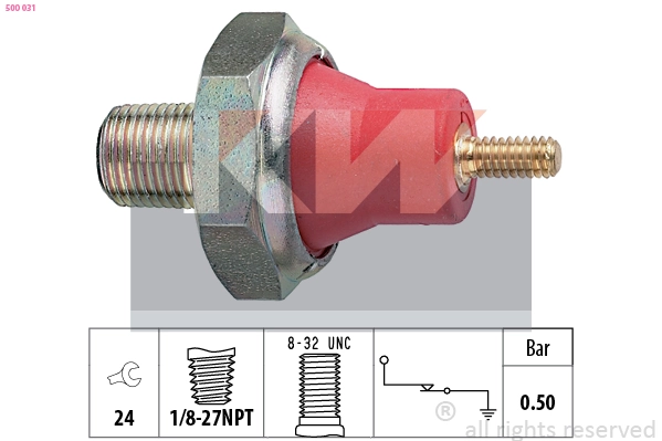 Indicateur de pression d'huile KW 500 031