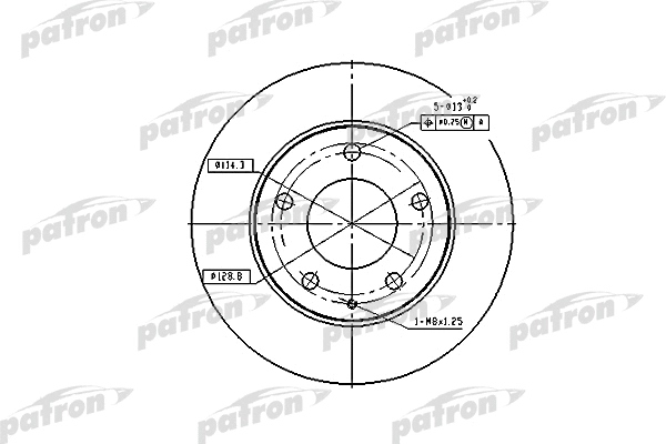 Disque de frein PATRON PBD2704