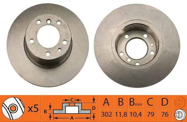 Disque de frein SB BR32105