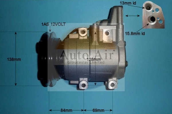 Compresseur, climatisation AUTO AIR GLOUCESTER 14-0126P