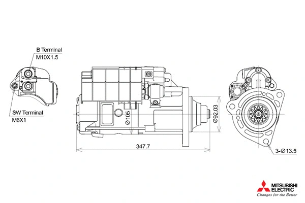 Démarreur KUTNAK AUTOMOTIVE 723406/M
