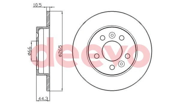Disque de frein DEEVO BD28740