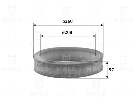 Filtre à air AKRON-MALÒ 1500262