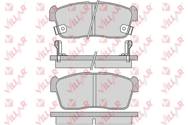 Kit de plaquettes de frein, frein à disque VILLAR 626.0796