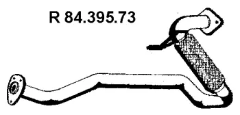 Tuyau d'échappement EBERSPÄCHER 84.395.73