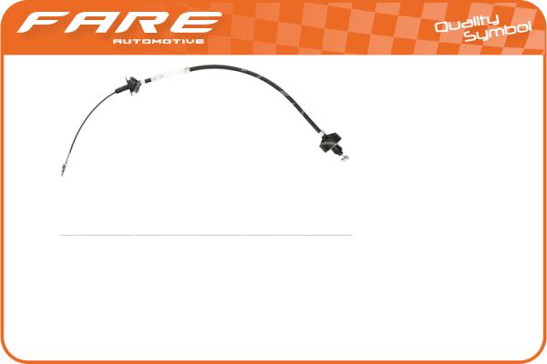 Tirette à câble, commande d'embrayage FARE-CO 24352