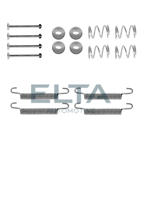 Kit d'accessoires, mâchoires de frein de stationnement ELTA AUTOMOTIVE EA8186