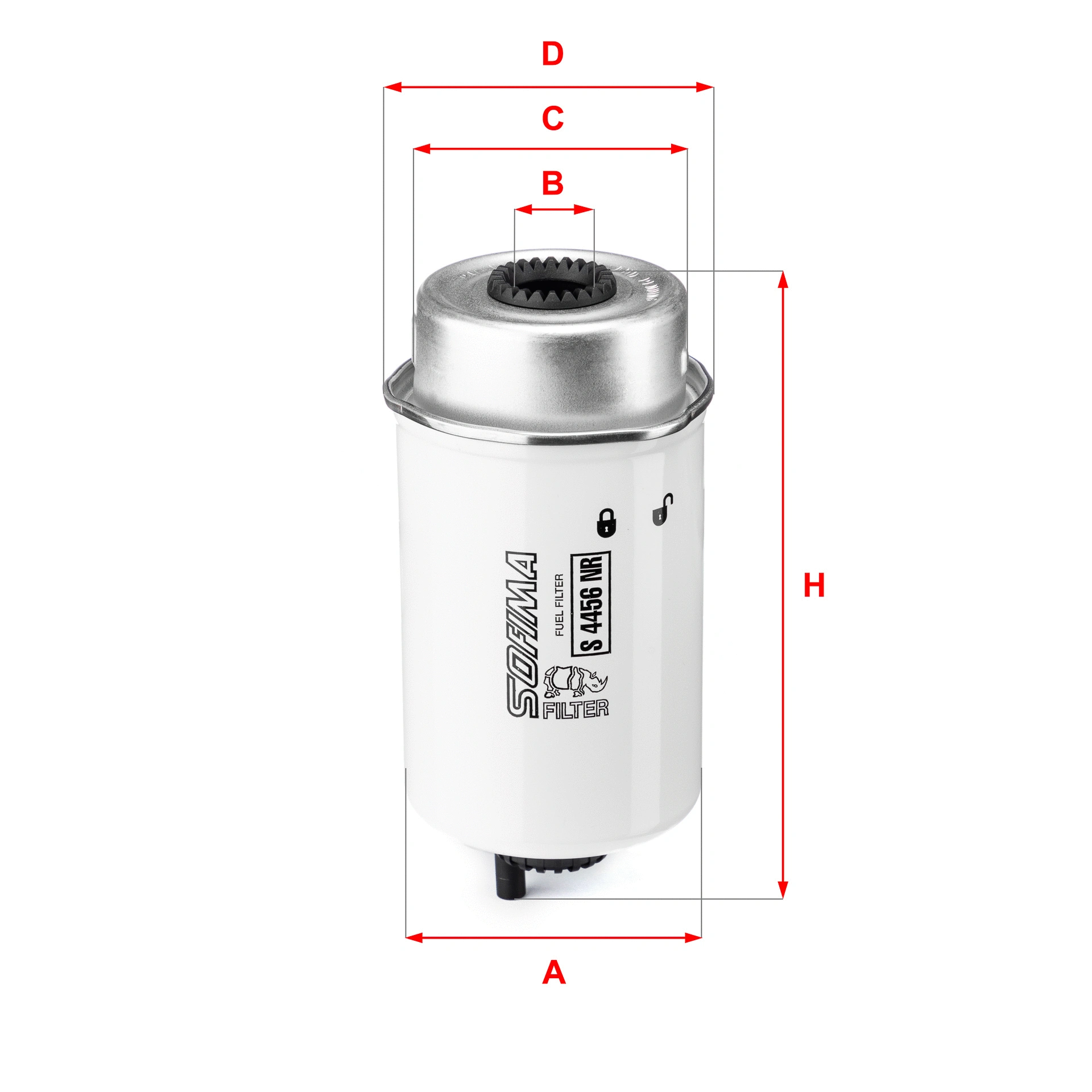 Filtre à carburant SOFIMA S 4456 NR