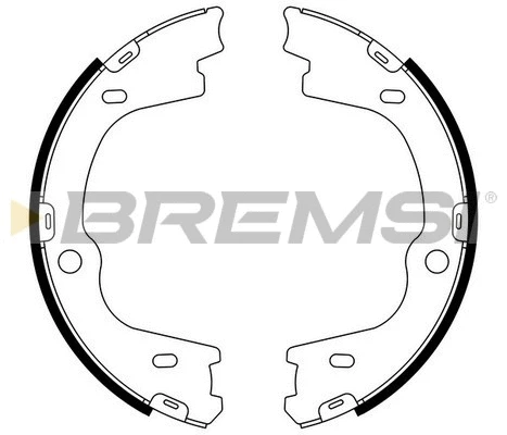Jeu de mâchoires de frein, frein de stationnement BREMSI GF0769