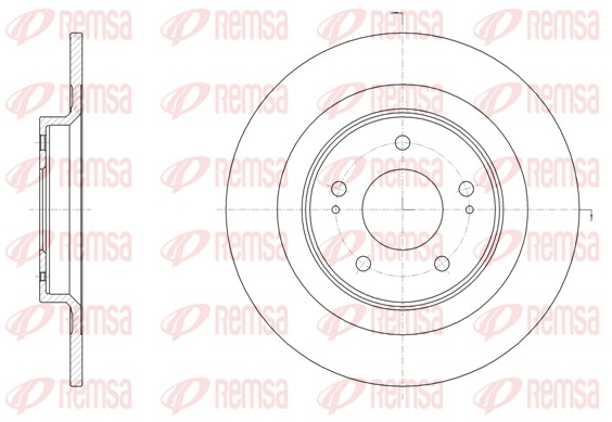 Disque de frein REMSA 61528.00