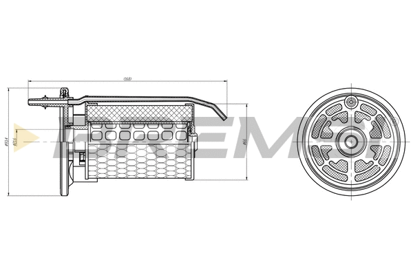 Filtre à carburant BREMSI FE0362