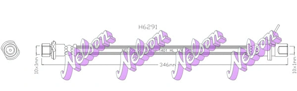 Flexible de frein BROVEX-NELSON H6291