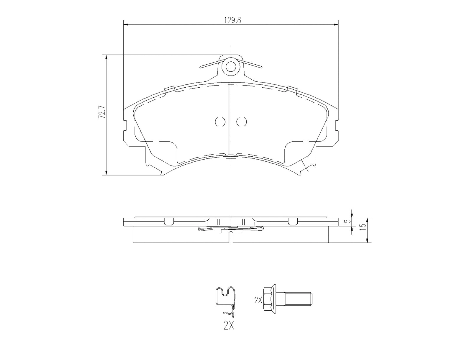 Kit de plaquettes de frein, frein à disque A.Z. Meisterteile AZMT-44-022-1023