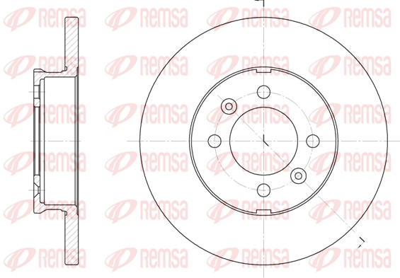 Disque de frein REMSA 6104.00