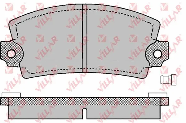 Kit de plaquettes de frein, frein à disque VILLAR 626.0129
